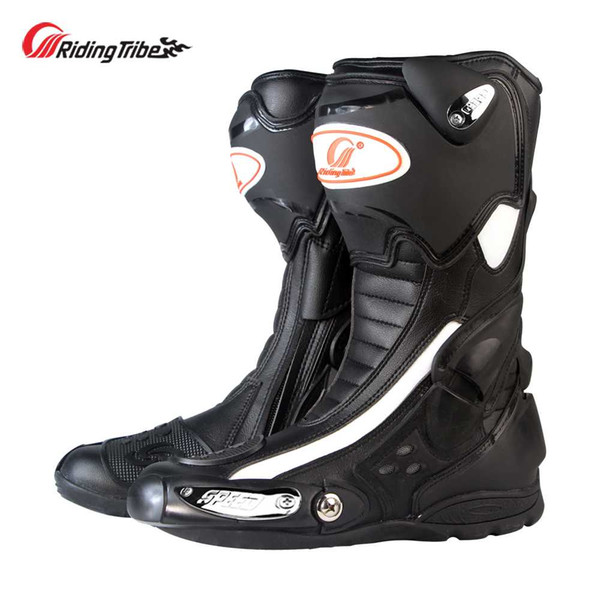 Riding Tribe Motorcycle Protective Boots Anti-skid Motocross Anticollision Motorbike Long Ankle Riding Shoes Four Season B1002