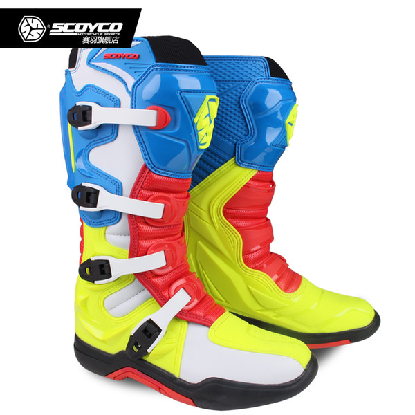 Motorcycle boots MBM003 SCOYCO 2022New Motocross Off-road Racing Shoes Men Moto Motorbike long knee high CE SWX ATX