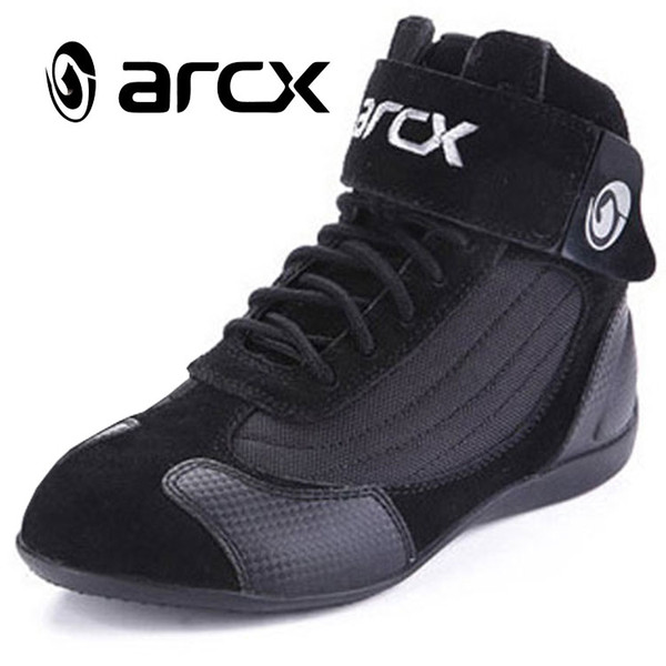 ARCX Motorcycle Boots Moto Riding Boots Genuine Cow Leather Motorbike Biker Touring Riding Ankle Shoes Motorcycle Shoes