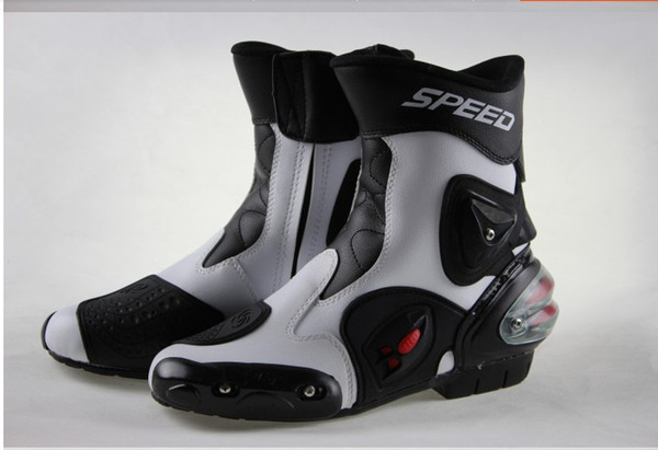 PRO-BIKER SPEED BIKERS Motorcycle Racing Boots Motorcycle Riding Boots Men Motocross Off-Road Motorbike Moto Shoes A004