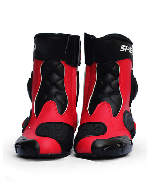 Moto Racing Motocross Motorbike Shoes PU Leather Waterproof Anti-fall Riding Boots Sports