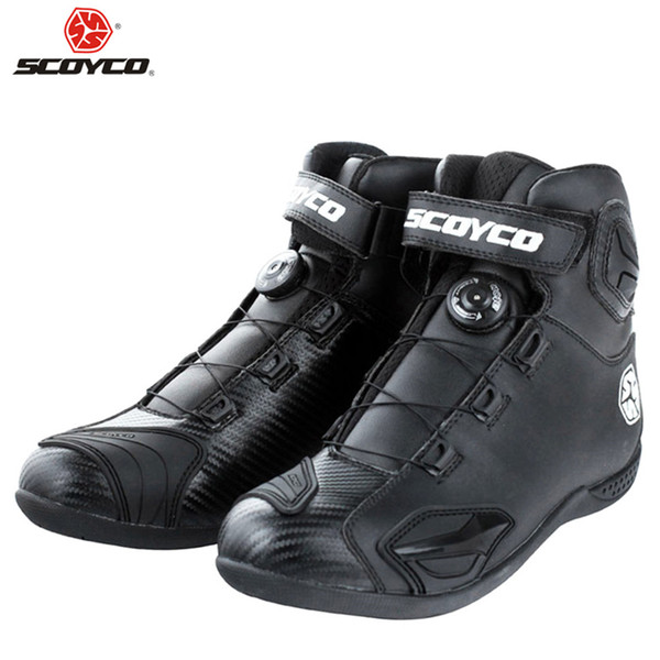 SCOYCO Motorcycle Boots Stivali Botas Moto Motosiklet Bot Mens Biker Shoes Motociclista Bottes Racing 01075 City Urban Shoes