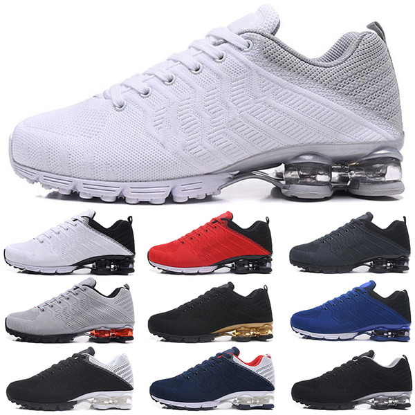 Newest Mens Shox 628 Designer Shoes Gold Blue Cushion Men Shox Nz Basketball Shoes Chaussures Hombre Tn Men Knit Running Shoes Size 40-47 46