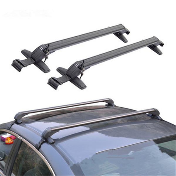 CARSUN 2x Universal Car Roof Rack Aluminum Luggage Box Roof Cross bar Rail Top Box Luggage Boat Carrier Car Rack