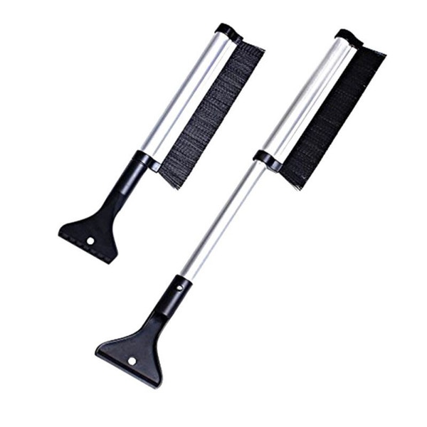 Auto Care Retractable Extendable Telescoping Snow Brush Ice Scraper for Winter Car Vehicle Windshield with Stiff Bristle Brush