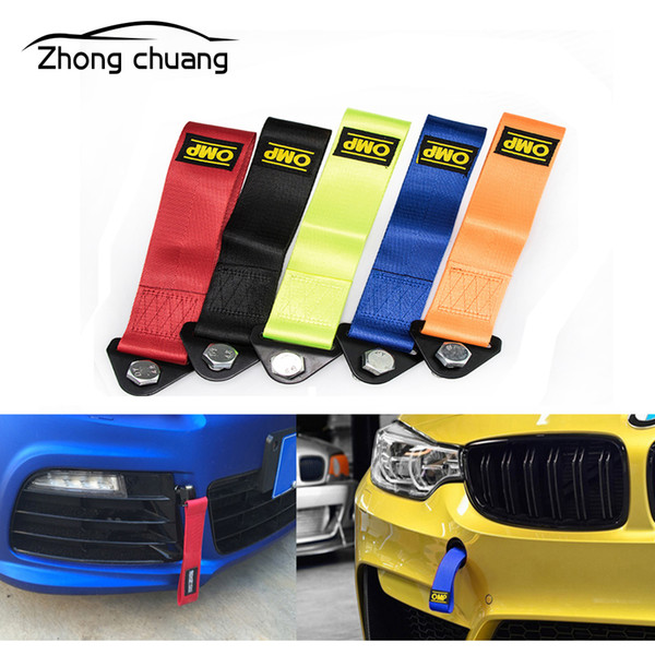 For car tuning trailer traction rope high strength nylon racing universal trailer traction belt car decoration belt