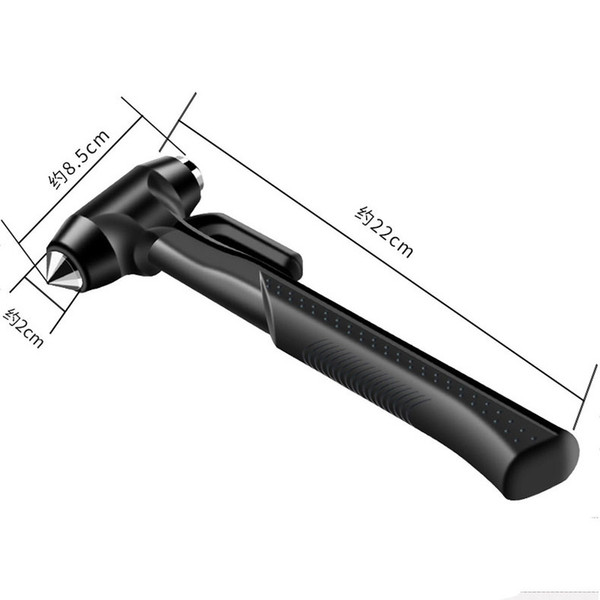 Hotsale rundong Vehicle safety hammer tool With the base Car window breaker With a knife Lifesaving hammer R - 7115.