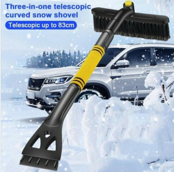 Car Eva Snow Shovel Multifunctional Shovel Long Rod Deicing Ice Sweep Tool Snow Removal Brush For Winter Car Accessories#P45