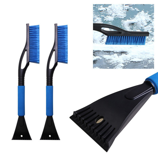 2 in 1 car ice shovel snow shovel brush window windshield deicing cleaning scraper tool dust brush #S11