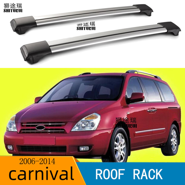 2Pcs Roof bars For KIA Carnival 2006-2016 Aluminum Alloy Side Bars Cross Rails Roof Rack Luggage load 100KG