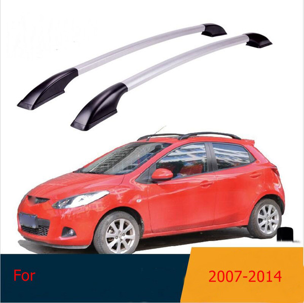 Roof Rack Boxes Side Rails Bars Luggage Carrier A Set For Mazda 2 2007 -2014 2008 2009 2010 2011 2012 2013