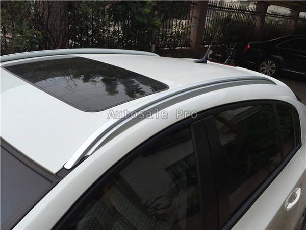 For Chevrolet Cruze 2013 2014 2015 2016 Aluminium alloy Silver Top Roof Rails Rack Side Bars Decoration Trim car styling