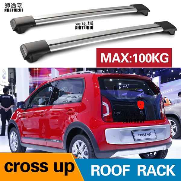 SHITURUI 2Pcs Roof bars For cross up 2013+ Aluminum Alloy Side Bars Cross Rails Roof Rack Luggage