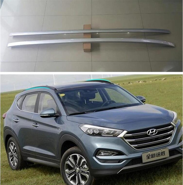 ABS Paste Installation Roof Rack baggage luggage For Hyundai Tucson 2015 2016 20222022(Black silver)