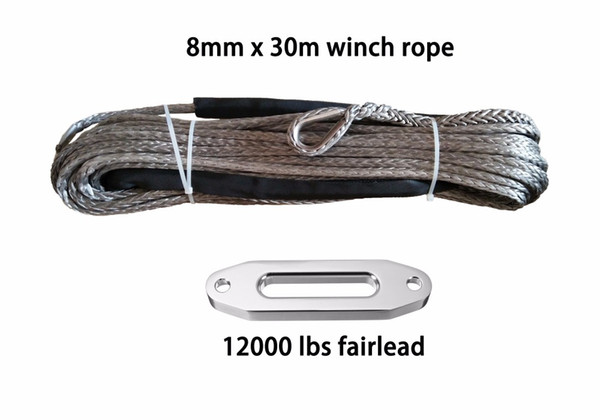 YZHYRN 8mm*30m Synthetic Winch Rope with 12000lbs fairlead,Off Road Rope,for 4 x 4 ATV Winch Cable,Car Styling,Free Shipping