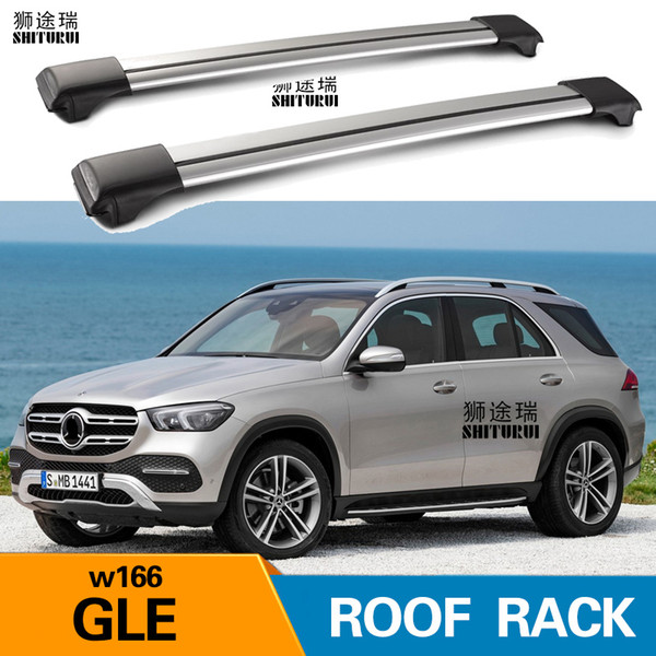 2Pcs Roof bars For - GLE W166 SUV 2015+ 20222022Aluminum Alloy Side Bars Cross Rails Roof Rack Luggage