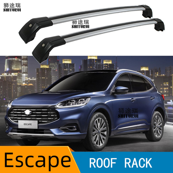 2Pcs Roof bars For Ford Escape 2019+ SUV Aluminum Alloy Side Bars Cross Rails Roof Rack Luggage CUV SUV