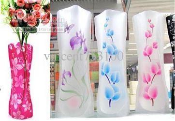 20pcs/lot Magic Foldable Resuable Collapsible PVC Flexible Vase for Flower Planting Vase flower