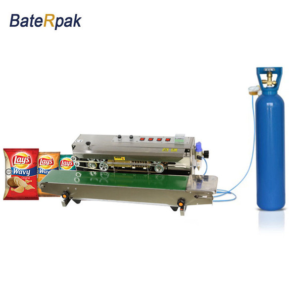 FRM-980 BateRpak Automatic Continuous inflation Nitrogen film sealing machine,plastic bag welders,Expanded band sealer