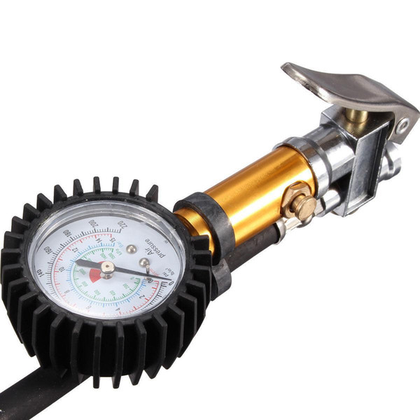 220 PSI Tire Tyre Air Inflator Pressure Gauge Measurement Car Motorbike Truck 300 fast shipment Free Shipping