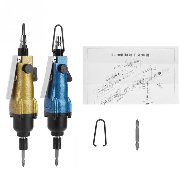 Industrial Handhold Air Straight Pneumatic Screwdriver Screw Bit Tool 8H 8000rpm