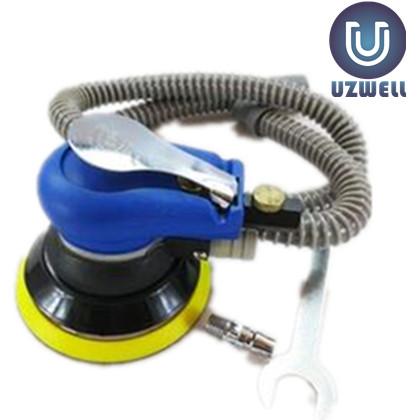 UZWELL 5 Inch Pneumatic Sander Palm Orbital Sander Polisher Circle Round Pad Dust Suction for selection Pneumatic Air Tool