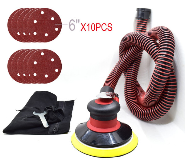 6 Inches air Sander with Vacuumed 150mm Pneumatic Random Orbital Sander 6