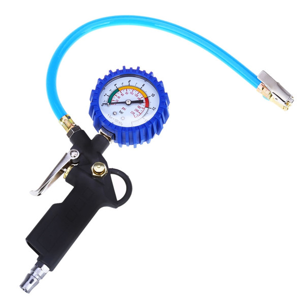 LONGFENG LF21 Air Pressure Gauge Tire Air Pressure Inflator Gauge Dial Meter Vehicle Tester US Plug