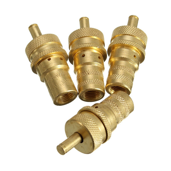 4 Pieces/set Golden Tyre Deflator for Car Tire From 6-30PSI Adjustable Tire Deflator Kit