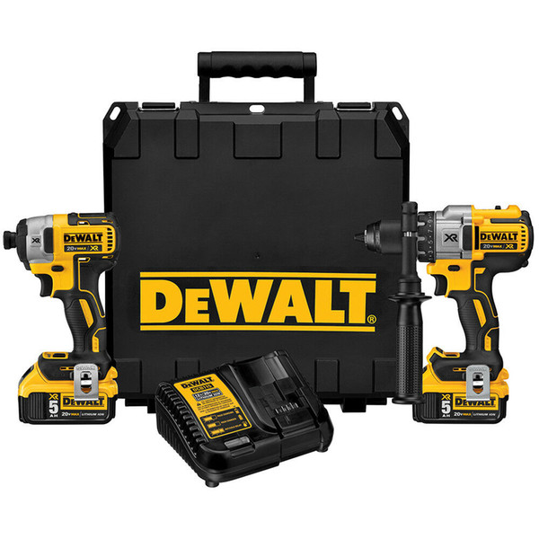 DeWALT DCK299P2 20-Volt Lithium-Ion Hammerdrill and Impact Driver Combo Kit