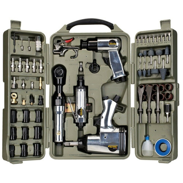 Trades Pro 71 Piece Air Tool and Accessories Kit with Storage Case