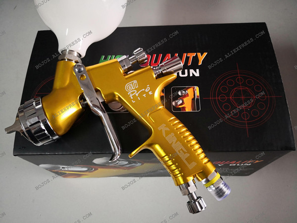 LVMP Sparyer GTI PRO LITE GOLD 1.3mm nozzle w/t cup professional Car Paint Tool Pistol Spray Gun