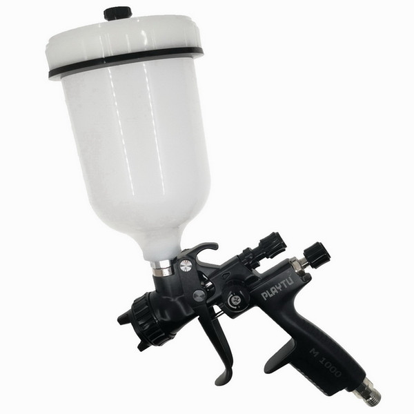 ALL BLACK Limited Edition 1000hvlp Spray Gun-1.3 Nozzle w/t cup for Car Body, Painted Sprayer High Efficiency