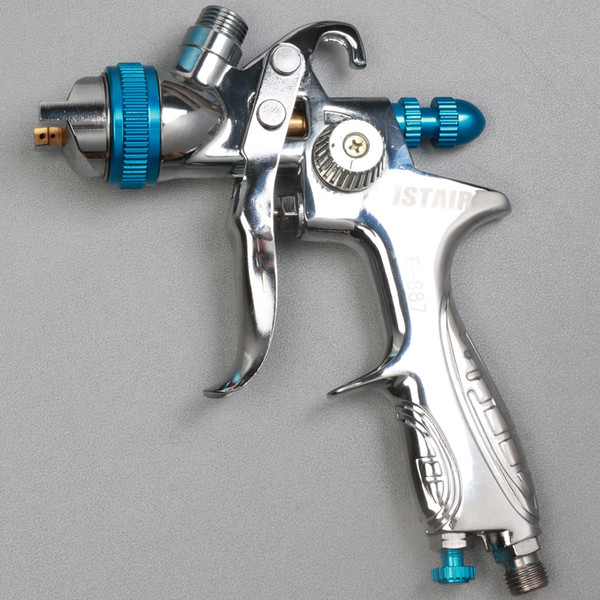 E887G HVLP Spray Gun Set Suitable for spraying primer Gravity Feed with 1.4mm nozzle plastic 600ml Pot