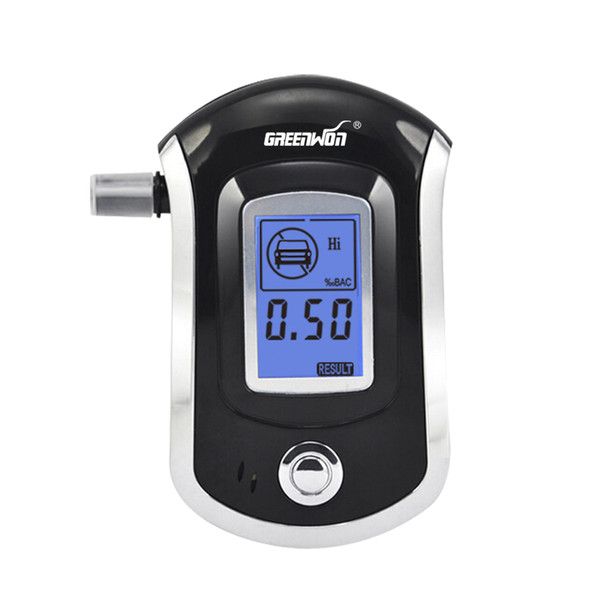 GREENWON Professional Mini Digital LCD Screen Display Breath Alkohol Alcohol Tester Breathalyzer AT6000 Alcoholimetro