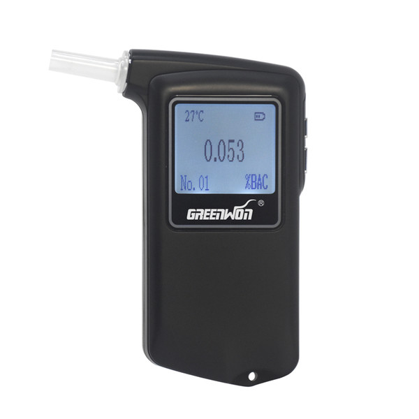 GREENWON High accuracy Prefessional Police Digital Monitor Breath Digital Alcohol Tester Breathalyzer AT868 Freeshipping Dropshipping