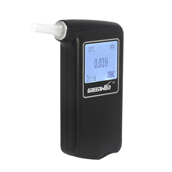 GREENWON Newest high accuracy High-precession Fuel Cell Prefessional Police Digital Breath Alcohol tester High Quality Breathalyzer AT-868