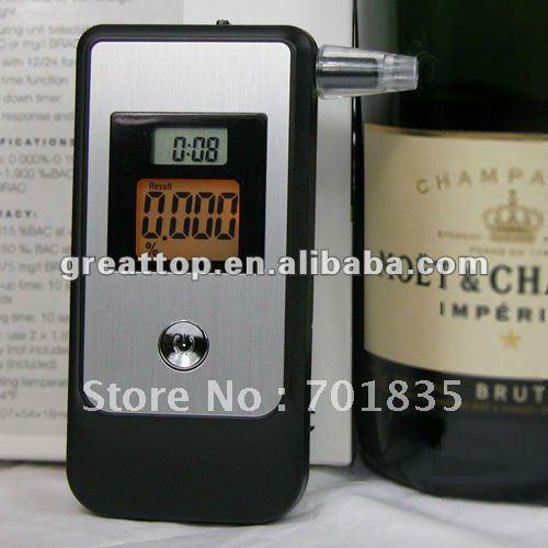 Free shipping! Digital LCD display breath alcohol tester with pipe