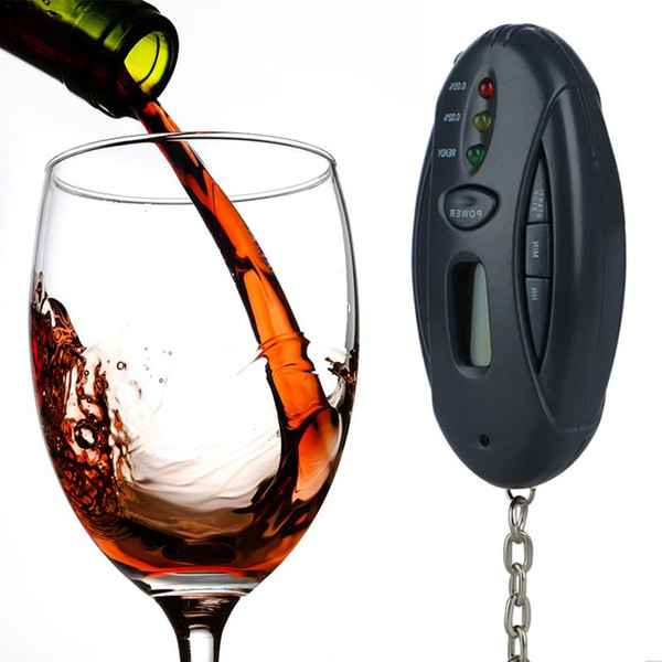 Alcohol Tester Portable Semiconductor LED Light Digital Display Drunk Driving Tester Machine Car Electornics