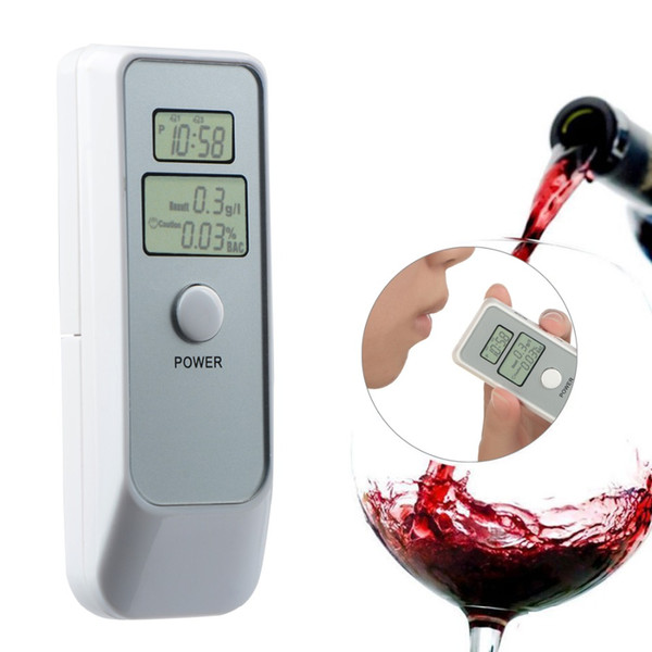 Handheld Backlight Digital Alcohol Tester Digital Alcohol Breath Tester Breathalyzer Analyzer LCD Detector Backlight Light