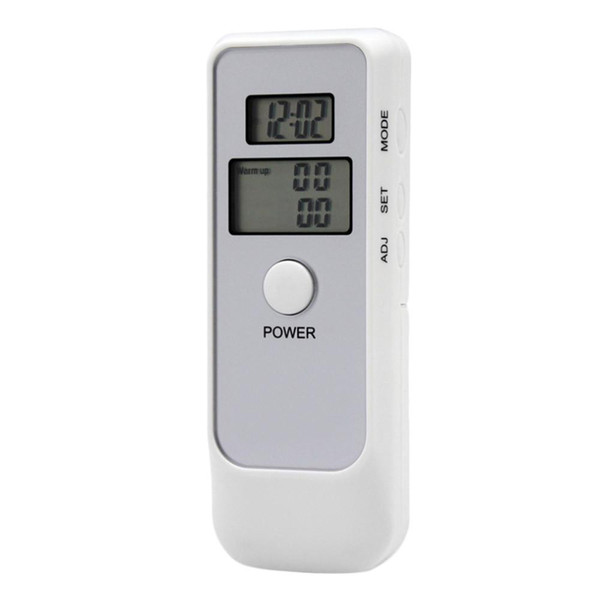 DHL 100PCS Drive Safety Dual LCD Digital Breath Alcohol Tester with Clock Backlight Breathalyzer Driving Essentials Parking Detector Gadget