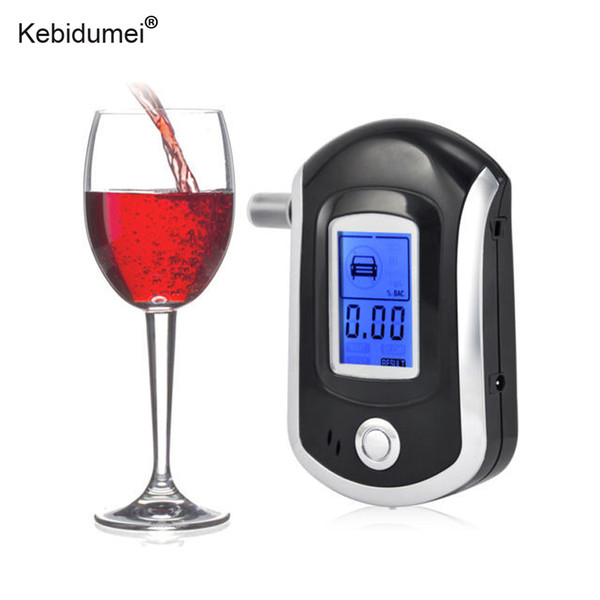 kebidumei Mini Alcohol Tester Breathalyzer Digital LCD Alcohol Diagnostic Tool AT6000 Professional Breath Tester