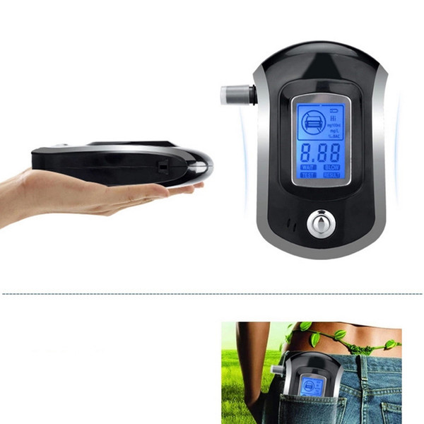Universal Professional Digital LCD Breathalyzer Analyzer ALC Smart Breath Alcohol Tester AT6000