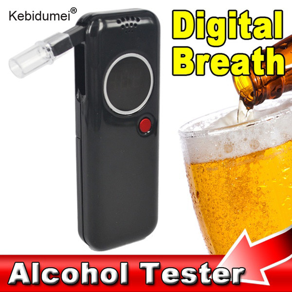 kebidumei Portable Digital Alcohol Breath Tester Breathalyzer Analyzer Alcoholic Meter Detector Red LCD Backlight Alcohol tester