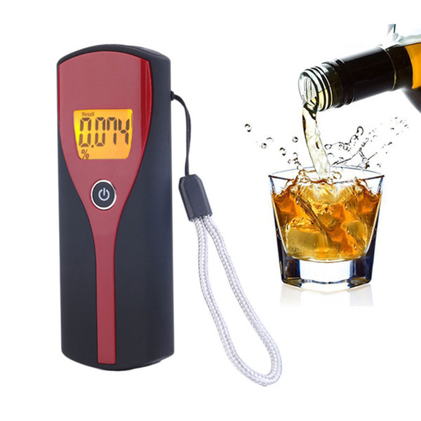 Hot Black Portable LCD Digital Breath Alcohol Analyser Tester Inhaler Alcohol Meters Quick Response Breathalyzer Professional