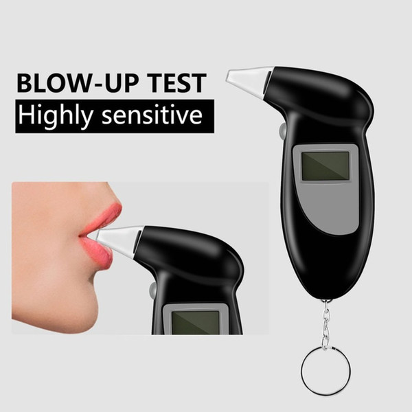 Promotion Professional Pocket Digital Alcohol Breath Tester Without Backlight Analyzer Detector Test Testing LCD Display Hot