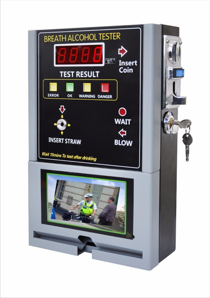 Alcohol tester for bar use/alkohol tester with video/ breathalyzer machine for bar /restaurant /hotel in russia