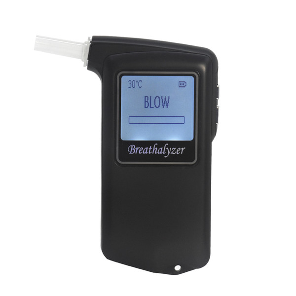 Portable Alcohol Tester Breathing High-Precision Blowing Check Alcohol Concentration LED Breathalyzer