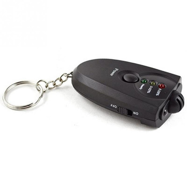 Portable Breath Alcohol Tester Breathalyzer with Flashlight Function Key Chains