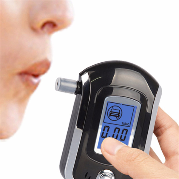 Professional Mini Police Digital LCD Breath Alcohol Tester Smart Breathalyzer Analyzer Detector AT6000 Hot Sale DDA514